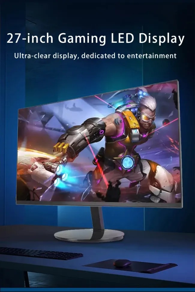 Best 27 Inch 2K 144Hz Gaming Monitor Wide LED Display Flat Desktop Computer Monitor for Business & Gaming