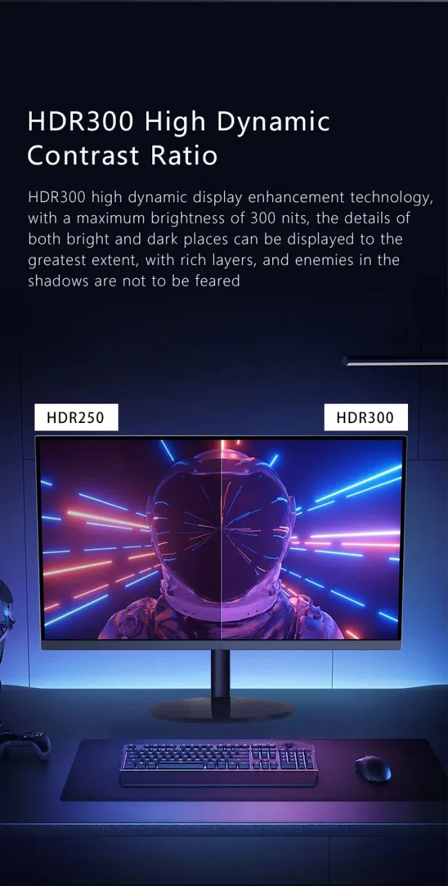Best 27 Inch 2K 144Hz Gaming Monitor Wide LED Display Flat Desktop Computer Monitor for Business & Gaming