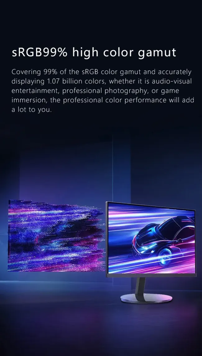 Best 27 Inch 2K 144Hz Gaming Monitor Wide LED Display Flat Desktop Computer Monitor for Business & Gaming