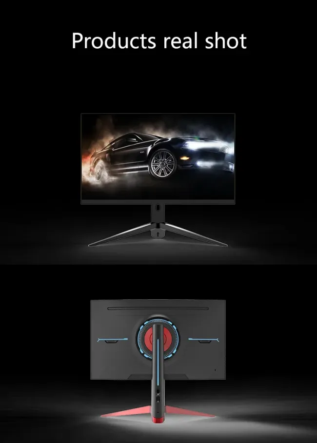 High Performance 27 Inch 2K Gaming Monitor RGB Lighting Wide Screen Curved Design with 165Hz Refresh Rate for Gamers