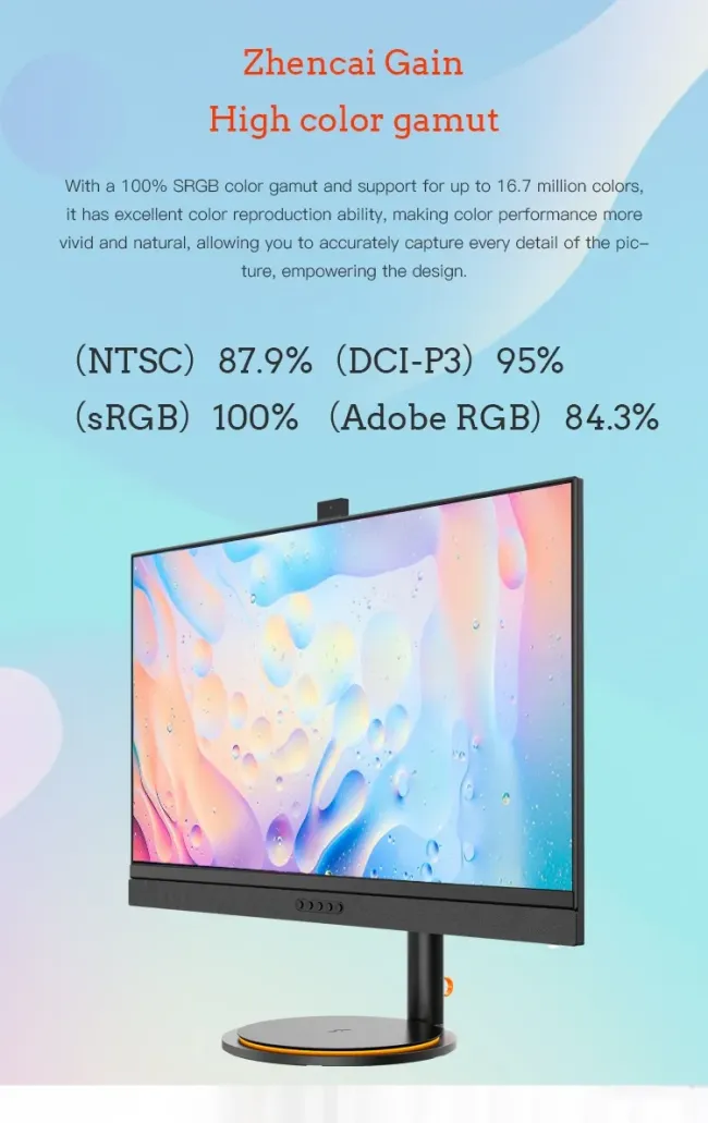 Hot Selling 32 Inch Wide Screen Gaming Monitor UHD 4K 1ms Response Time 60Hz/165Hz Dedicated for Office Gamers Built-in Camera