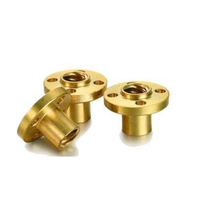 China Metal Processing Machinery Parts Brass Flanges Part for Precision CNC Machining Milling for sale
