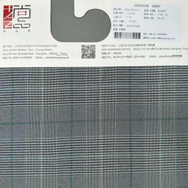 Quality Poly Spandex Check Fabric for sale