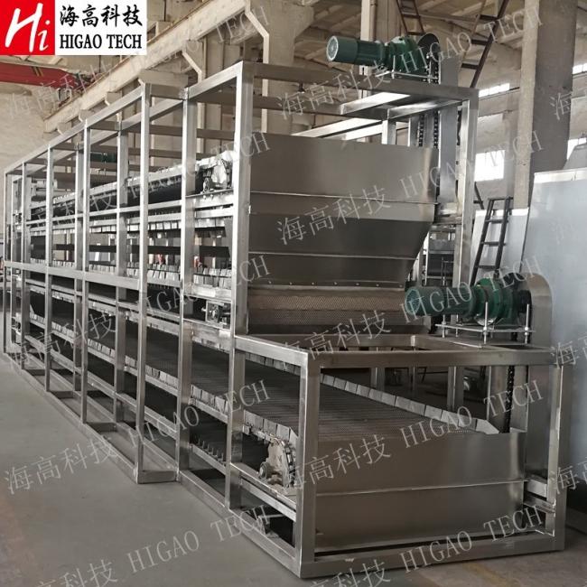 Continuous Mesh Belt Alfalfa Drying Machine Dryer for Dried Fruits and Herb Dehydrator