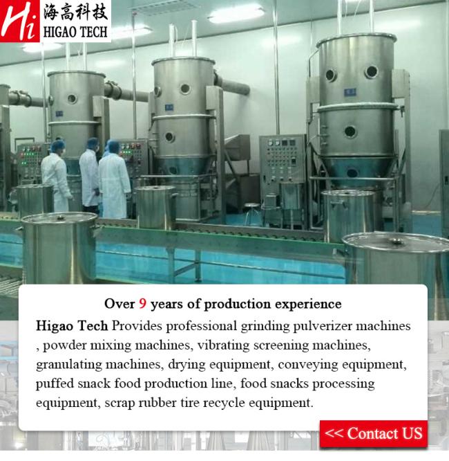 Food Chemical Pharmaceutical Powder Granules Spray Dryer Fluid Bed Granulation Machine