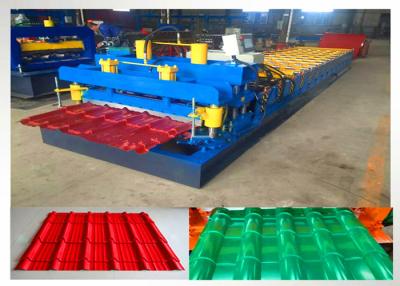 China Glazed Monterrey Roof Roll Forming Machine / Metal Sheet Forming Machine for sale
