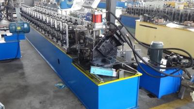 China Roller Concrete Door Frame Roll Forming Machine / Aluminum Metal Window Frame Making Machine for sale