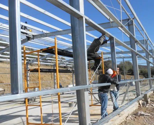 Fast Construction Structural Steel Building for Car Repair Workshop