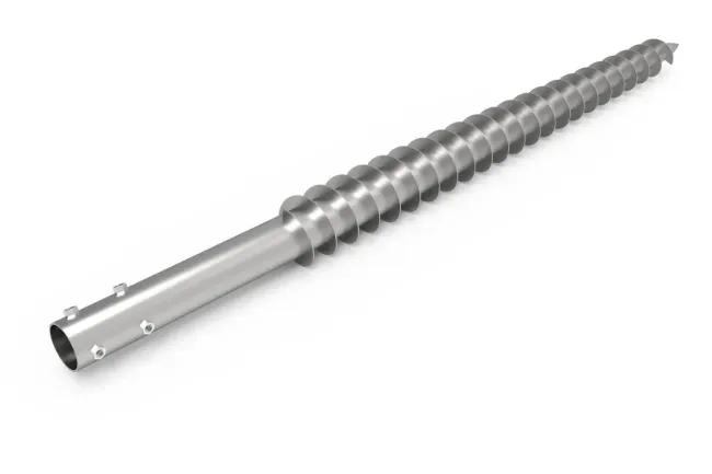Hot Dipped Galvanized Earth Screw Ground Helical Screw Pile for Solar Mount