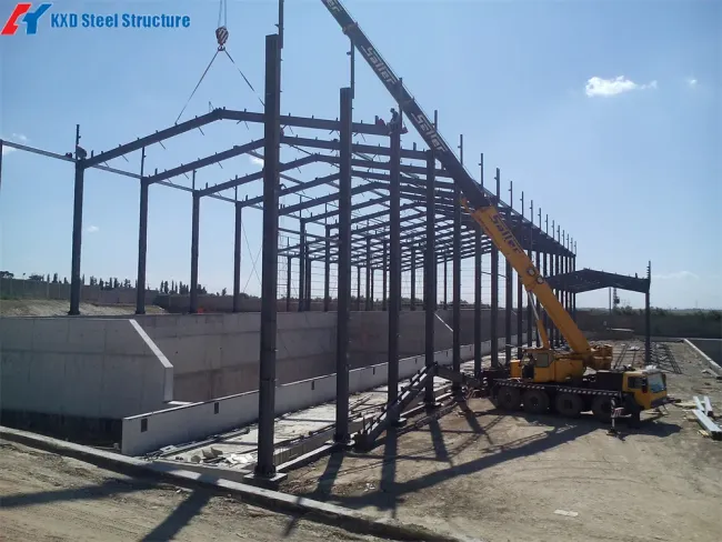 Light Steel Structure for Mauritius Prefabricated Fabrication Factory Construction Storage Warehouse (KXD-SSW220)