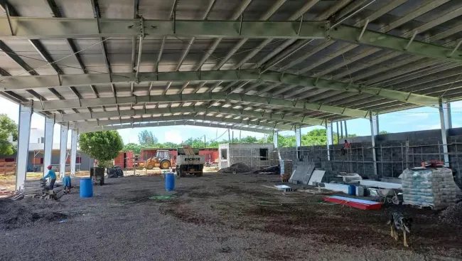 Wholesale 54 M2 Prefab Lightweight Steel Frame Garage Carport Storage Shed