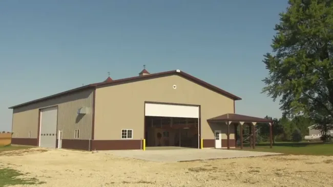 Prefabricated Metal Steel Structure Poultry Farms Granary Construction Barn (KXD-94)