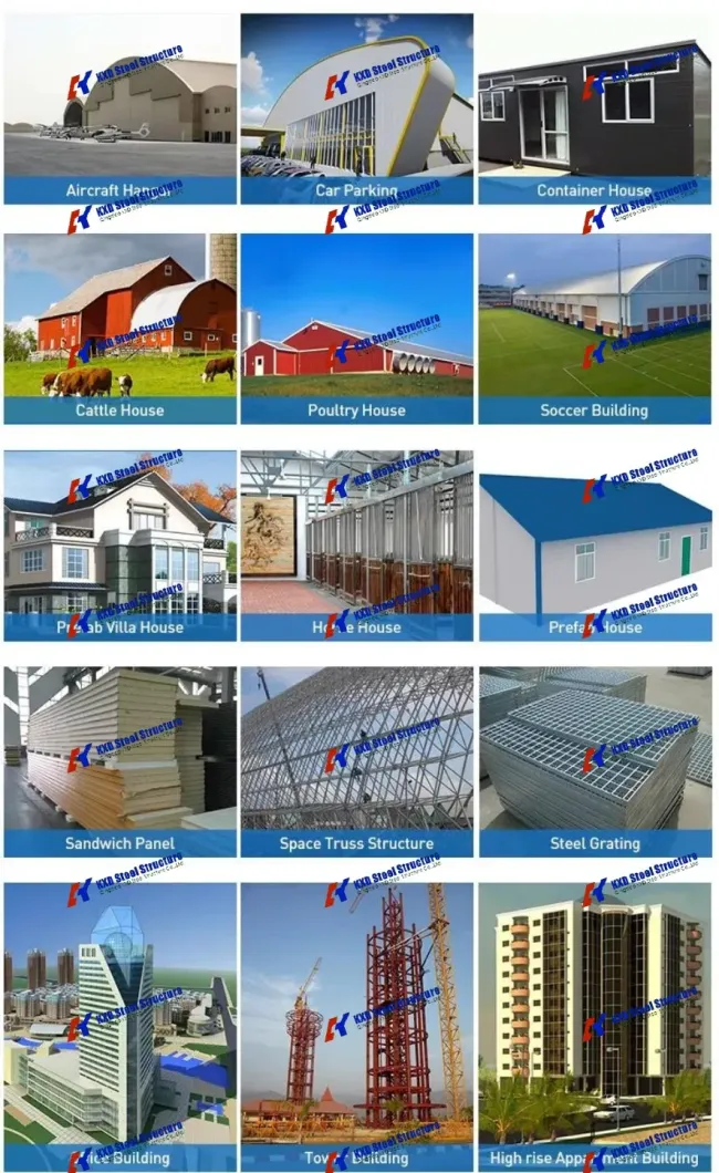 Large Span Fabric Space Steel Structure Workshop (KXD-SSW201)