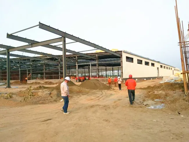Steel Structure Light Prefab Warehouse Construction Metal Frame Building