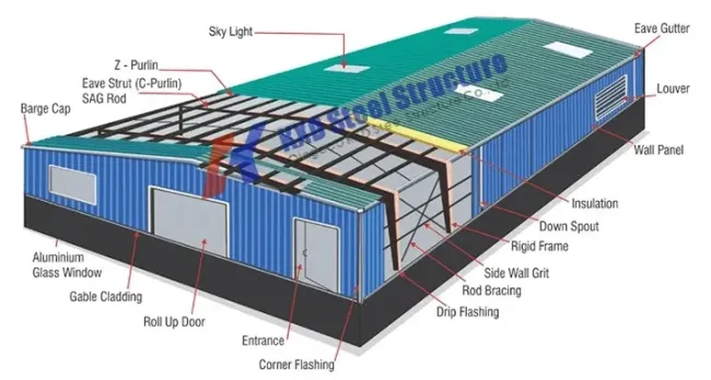 Steel Structure Feed Storage Warehouse (KXD-SSW1048)
