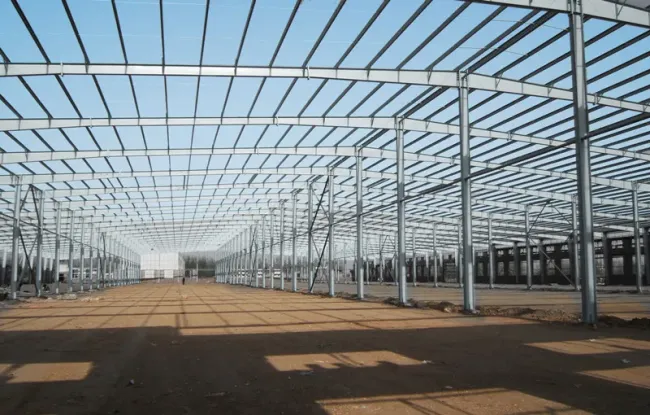 Prefabricated steel building construction process
