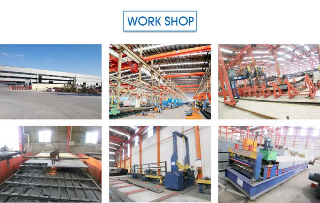 Steel structure building interior and construction details