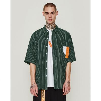 Китай Рубашки простых людей хлопка ОЭМ моды ИСО9001 повседневные короткие с коротким рукавом продается