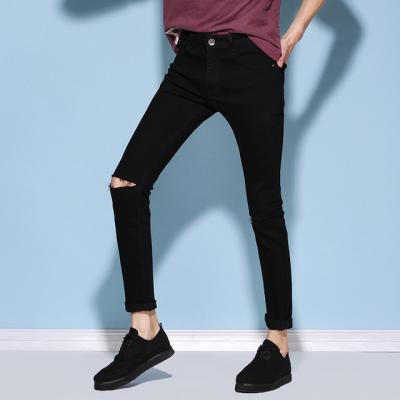 Chine Les jeans maigres des mi de taille d'hommes hommes respirables de pantalon avec des tirettes à vendre
