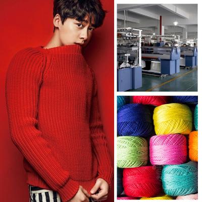 중국 줄무늬가 있는 평평한 니트 OEM ODM 맨즈 따뜻한 스웨터들은 면 풀오버를 특화했습니다 판매용