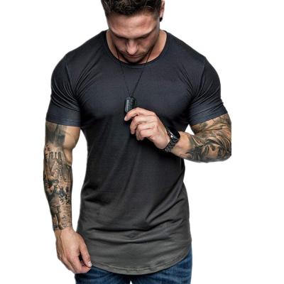 China Small Batch Clothing Cotton 3D Printing Loose Drop Shoulder T Shirt For Men for sale