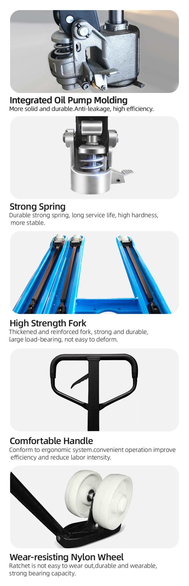 Goods Transpallet Factory Cheap Hydraulic Jack Manual Forklift 2 Ton 2.5 Ton 3 Ton 5 Ton Hand Pallet Truck
