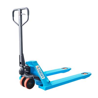 China Jet Manual Hand Pallet Truck 3000kg 685mm Fork Width With Nylon Wheels 3 ton pallet jack for sale