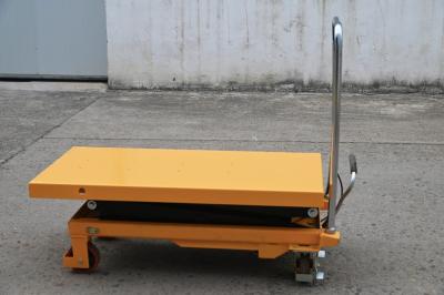 China Hand  Scissor Lift Table Trolley , 150kg Pallet Hydraulic Lift Table hydraulic scissor lift platform for sale