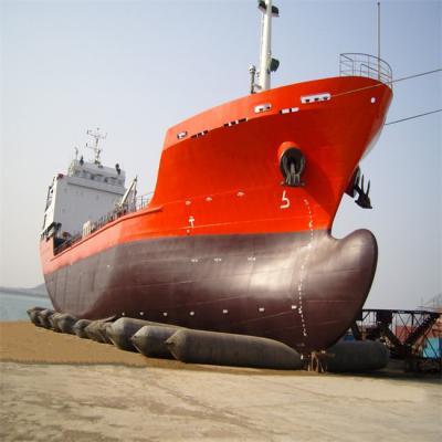 China 1.2m 1.5m 1.8m 2.0m Ship Launching Balloon High Pressure Inflatable Rubber Airbag for sale