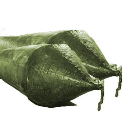 China Cylindrical Inflatable Marine Salvage Bags Ship Launching Inflatable Airbags for sale