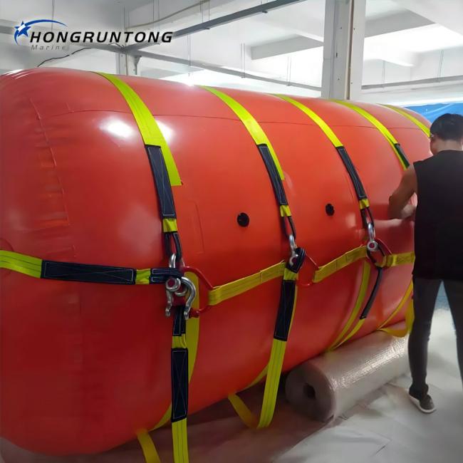 Multiple Buoyancy Bags lifting heavy object