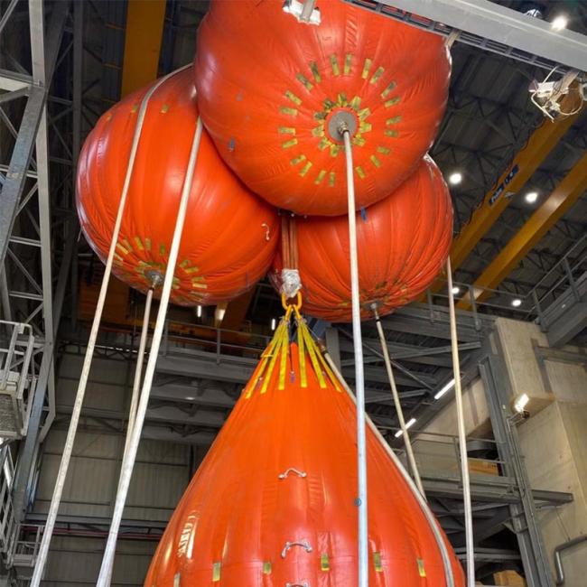 Hongruntong Marine water bags in use at Port of Rotterdam