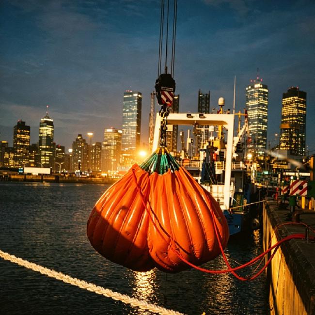 Water Weight Bag deployment in industrial setting
