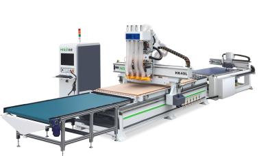 China 30kw Furniture Wood CNC Router machine 3d wood carving machine Automatic Labeling for sale