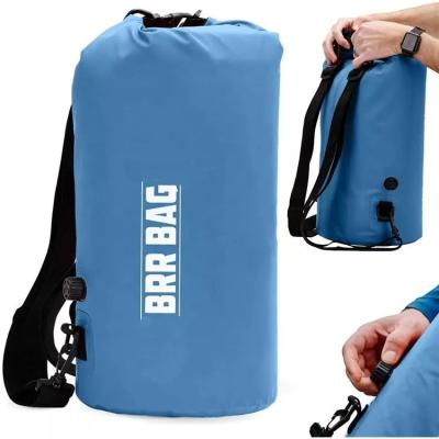 China Roll Top Closed Dry Cooler Bag Insulated Foam Inside PEVA Lining Keep Ice 72 Hours for sale