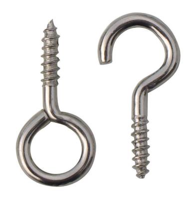China Self Tapping Eye Screw Metal Bent Wire Eye Hooks Carbon Steel Fastener Lag Eye Hole Bolt for sale