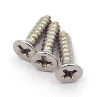 China Tornillos penetrantes avellanados de acero inoxidables penetrantes de los tornillos de metal DIN7982 en venta