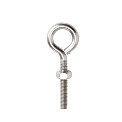 China Stainless Steel AISI316 M6 M8 M10 M12 Eye Bolt High Polished Unwelded Eye Bolt for sale