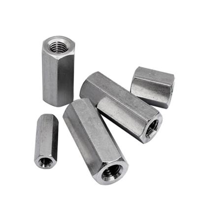 China DIN6334 M12 Carbon Steel Long Hex Square Round Coupling Nut Acme Nuts for sale