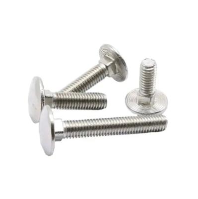 China Carriage Bolt 304 Stainless Steel M28 Hex Bolt And Nut DIN 933 Plain Round Head Bolts for sale