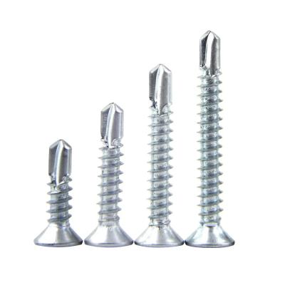 China Sizes 3.9 M12 Cross Recessed Carbon Steel Countersunk Csk Head Galvanized 160 Sds Self Drilling Tek Screw For Me for sale