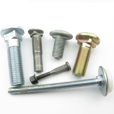 China Flat DIN608 Square Neck Carriage Bolt 8.8 Round Head Square Neck Bolt for sale
