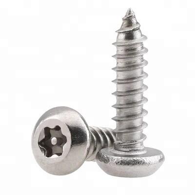 China SS304 SS316 Stainless Steel Torx Slotted Pan Head Security Screw for sale