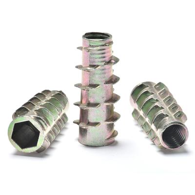 China Stainless Steel SS304 Hexagon Socket Wood Insert Nut for sale
