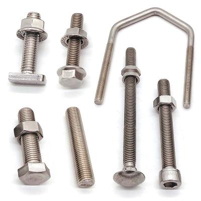 China DIN933 SS304 A2-80 M6 M8 M10 M12 M16 Stainless Steel Hex Bolt And Nuts for sale