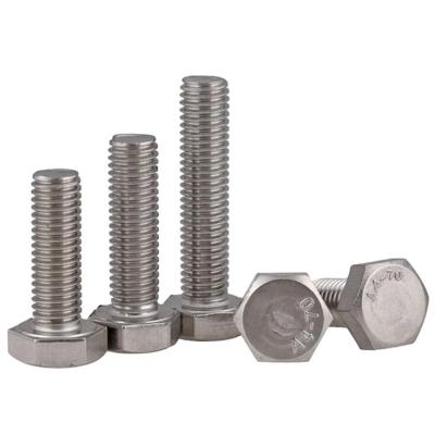 China DIN933 DIN931 A2 A4 Stainless Steel 304 Hex Head Bolts Nuts for sale