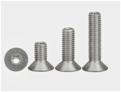 China M3 M4 Stainless Steel Hexagon Socket Countersunk Head Screws for sale