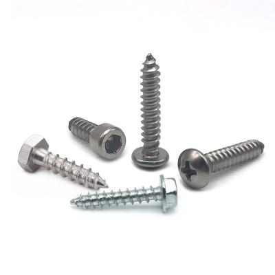 China Galvanized Pan Head Concrete Wood Self Tapping Screw For Plastic Stainless Steel Metal roofing for sale