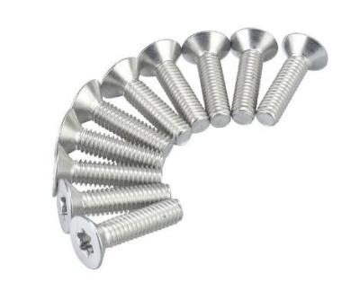 China Coarse Fine Pitch Flat Head Anti Theft Screw SS304 DIN M2 To M10 2# To 3/8 Inch for sale