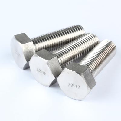 China Hex Socket Head Bolt DIN 933 DIN 931 DIN 934 Stainless Steel Hex Bolt Threaded Stud Bolts for sale